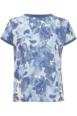<p>We love this gorgeous printed Navy mixed TShirt. Easy breezy and beautiful for this spring and summer! Try styling with black or blue jeans for a smart casual outfit</p> <p><br></p> <p>Made of <span data-mce-fragment="1">&nbsp;100% Polyester, wash at 30 degrees and air dry where possible, low iron if needed</span></p>