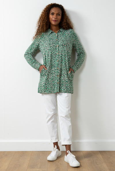 Lily & Me - Grange tunic in Animal Taupe