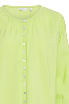<p>This bright and cheery lime green shirt is perfect for the warmer weather and adds a pop of colour to your wardrobe. Perfect for pairing with blacks and browns, try styling with jeans and your go-to bag for a perfect day-out look!</p> <p><br></p> <p>Made of 80% viscose and 20% polyamide, machine wash at 30 degrees and air dry where possible, low iron if needed&nbsp;</p>