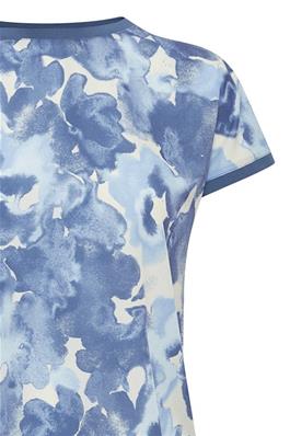 <p>We love this gorgeous printed Navy mixed TShirt. Easy breezy and beautiful for this spring and summer! Try styling with black or blue jeans for a smart casual outfit</p> <p><br></p> <p>Made of <span data-mce-fragment="1">&nbsp;100% Polyester, wash at 30 degrees and air dry where possible, low iron if needed</span></p>