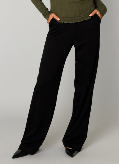 Yest - Paloma Essential  Wide Leg Pants in Army Green & Black