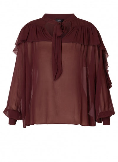 Yest - Cicely Flouncy Port Blouse