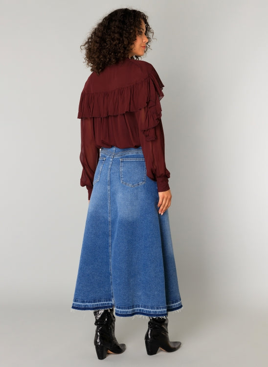 Yest - Cicely Flouncy Port Blouse