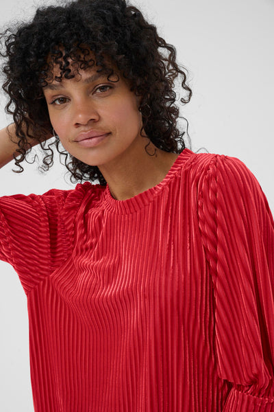 Kaffe - Caca Blouse in Haute Red