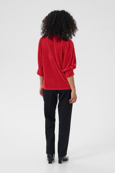 Kaffe - Caca Blouse in Haute Red