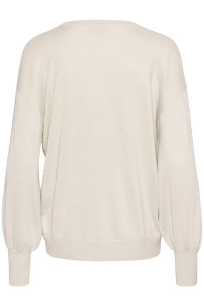 Kaffe - Regina Round Neck Jumper in Sand or Red