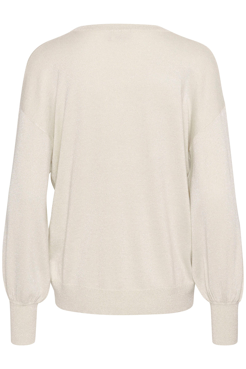 Kaffe - Regina Round Neck Jumper in Sand or Red