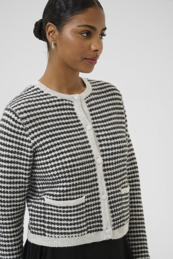 Kaffe - Ellery Knit Cardigan in Grey