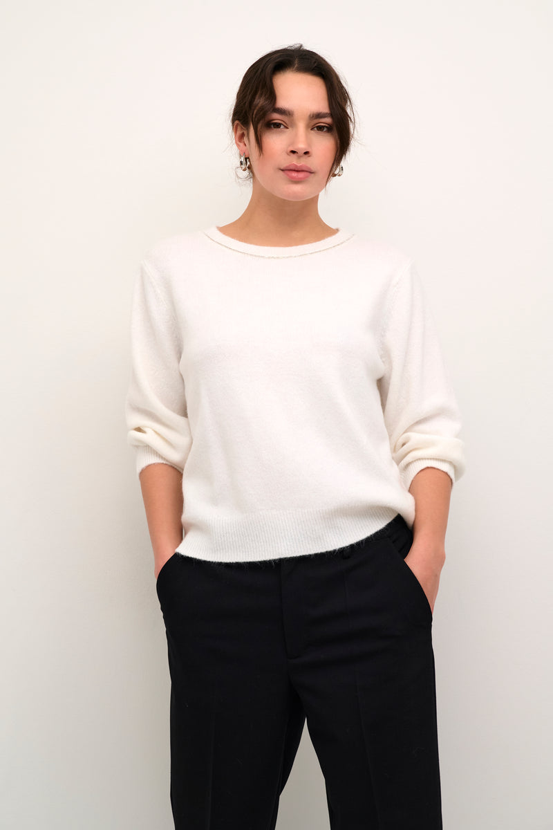 Kaffe - Meredith Pullover in Chalk White or Coffee