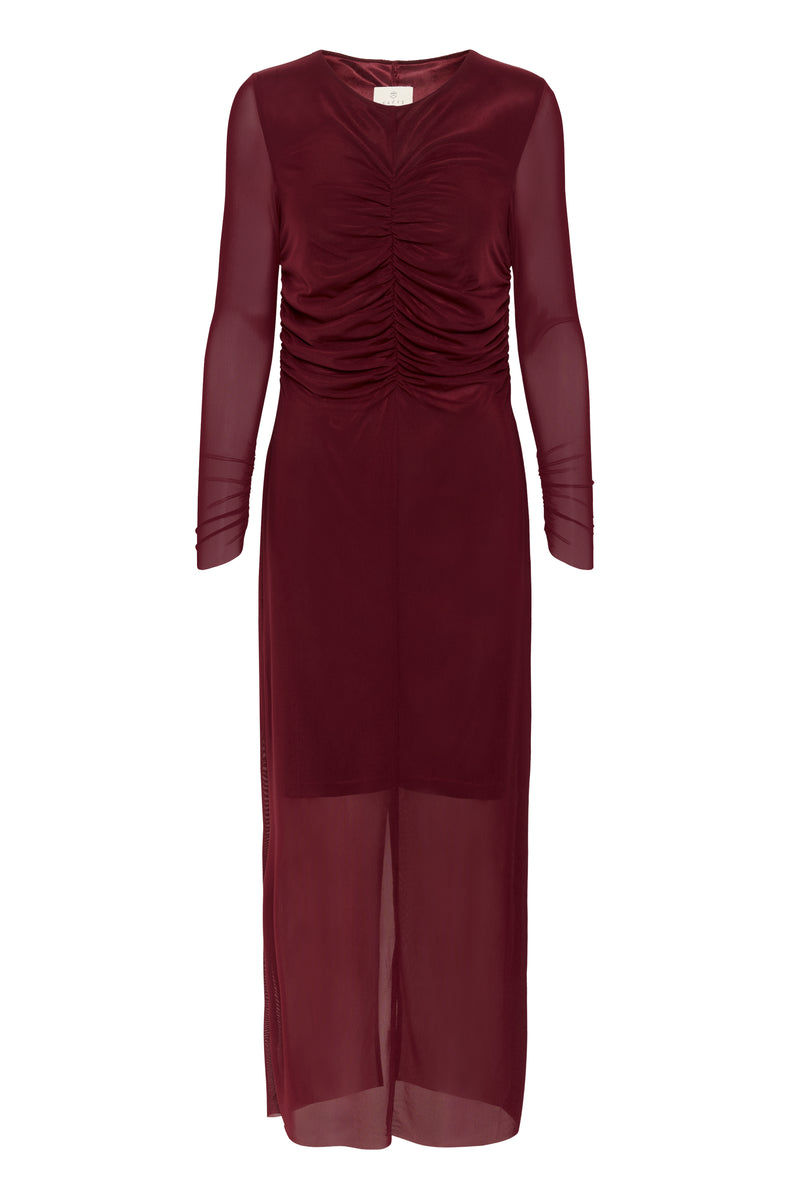 Kaffe - Chai Dress in Windsor Wine