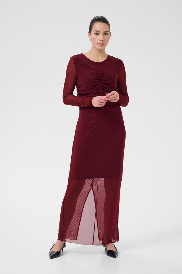 Kaffe - Chai Dress in Windsor Wine