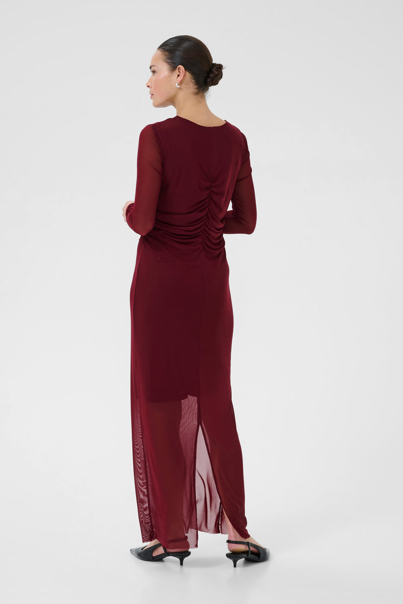 Kaffe - Chai Dress in Windsor Wine