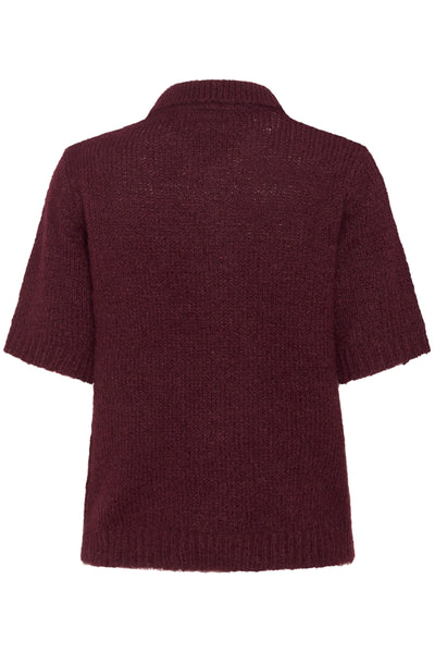 Kaffe - Emilie Polo Pullover in Windsor Wine