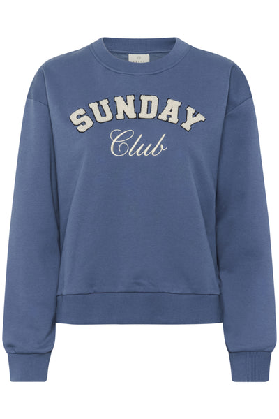 Kaffe - Elenora 'Sunday Club' Sweatshirt Denim Blue