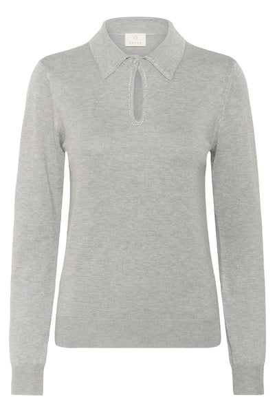 Kaffe - KAJada Polo Pullover in Grey