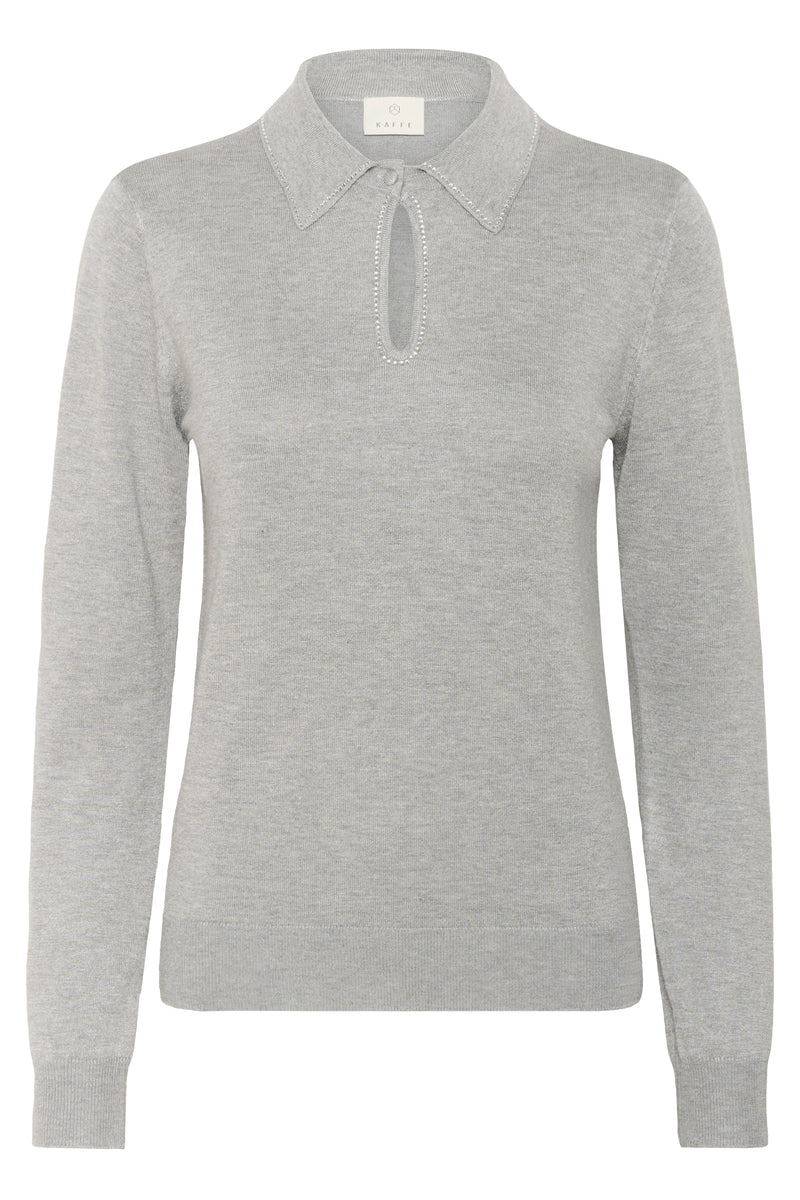 Kaffe - KAJada Polo Pullover in Grey