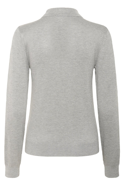 Kaffe - KAJada Polo Pullover in Grey