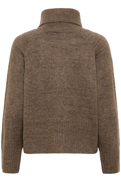 Kaffe - Erin Rollneck Jumper in Morel Soft Brown