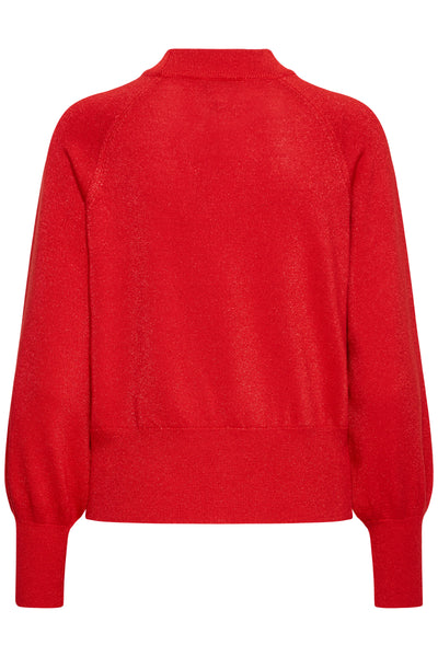 B Young - Mobbe Sparkle Jumper in Red or Navy