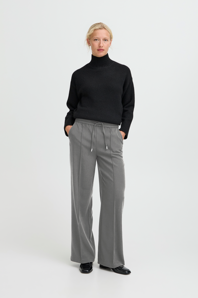 B Young - Encore Pants in Grey Melange
