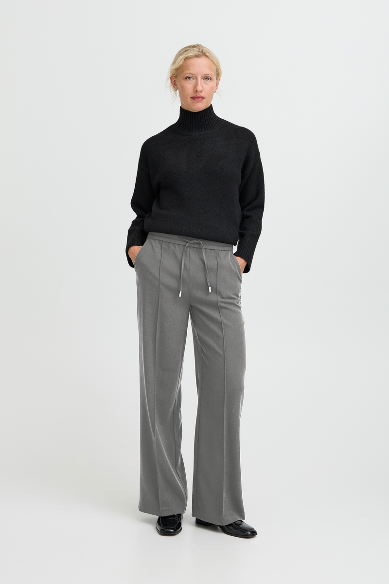 B Young - Encore Pants in Grey Melange