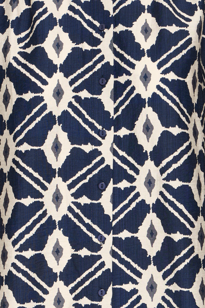 B Young - Ikaia Shirt in Navy and Cream