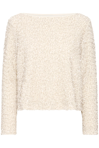 B Young - Pary Sequin Blouse in Cream