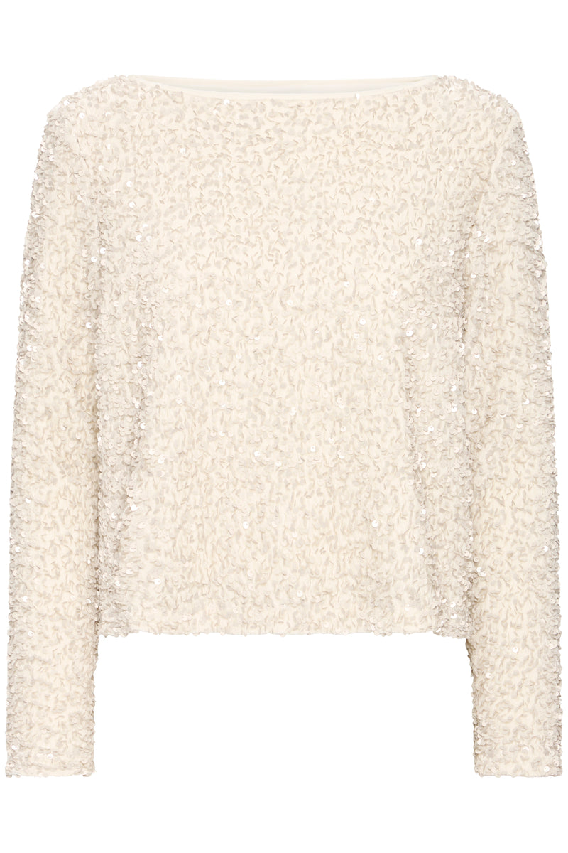 B Young - Pary Sequin Blouse in Cream