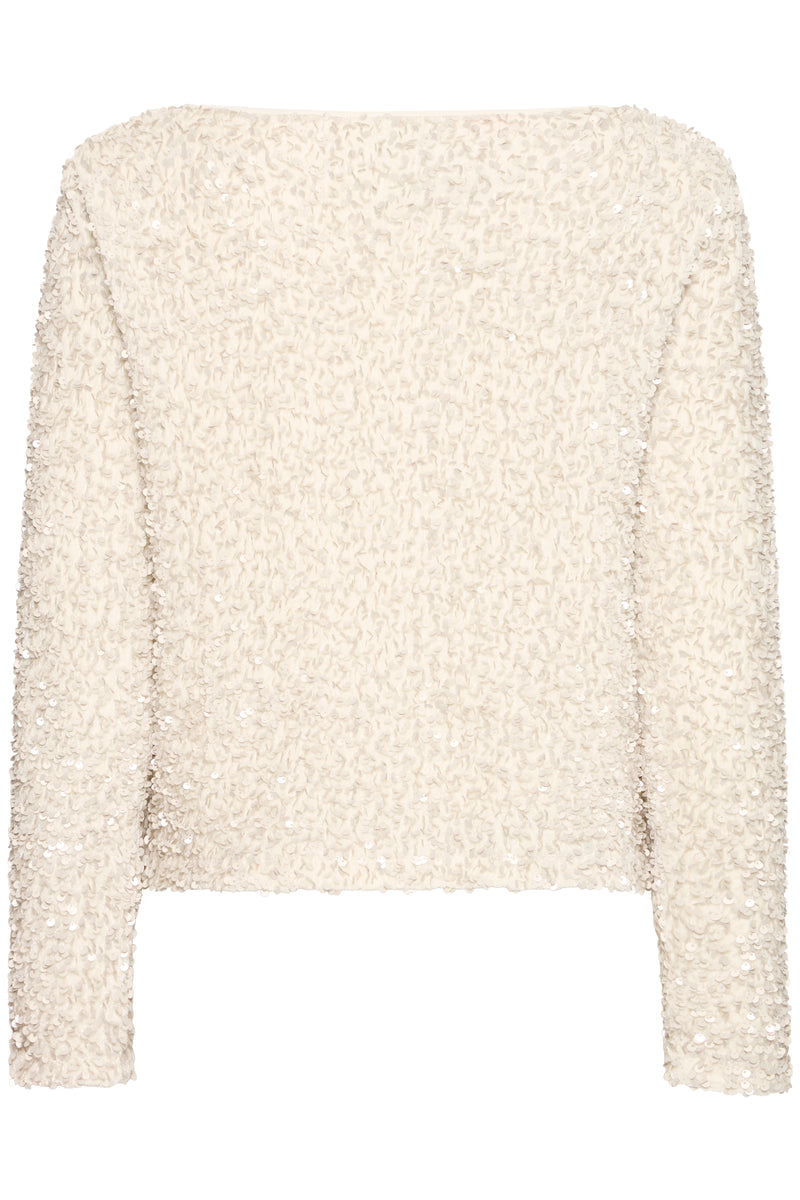 B Young - Pary Sequin Blouse in Cream