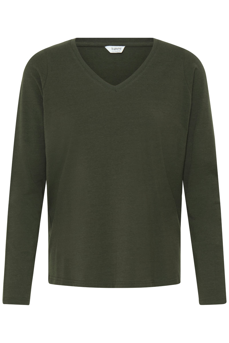 B Young - Pamila Long Sleeved Black T-Shirt