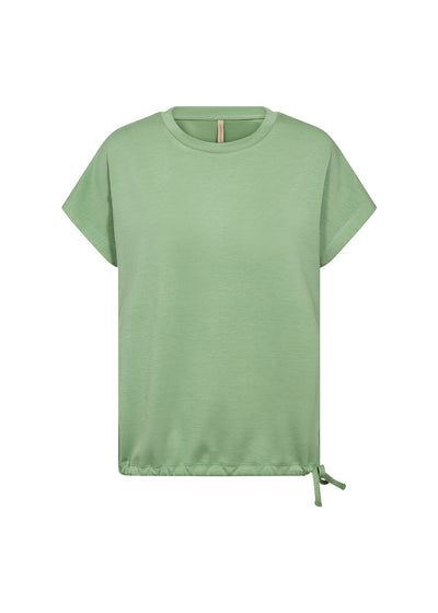 Soyaconcept - Banu in Green with short sleeves and tie detail