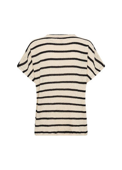 Soya Concept - Fauna V Neck Top showing the rear