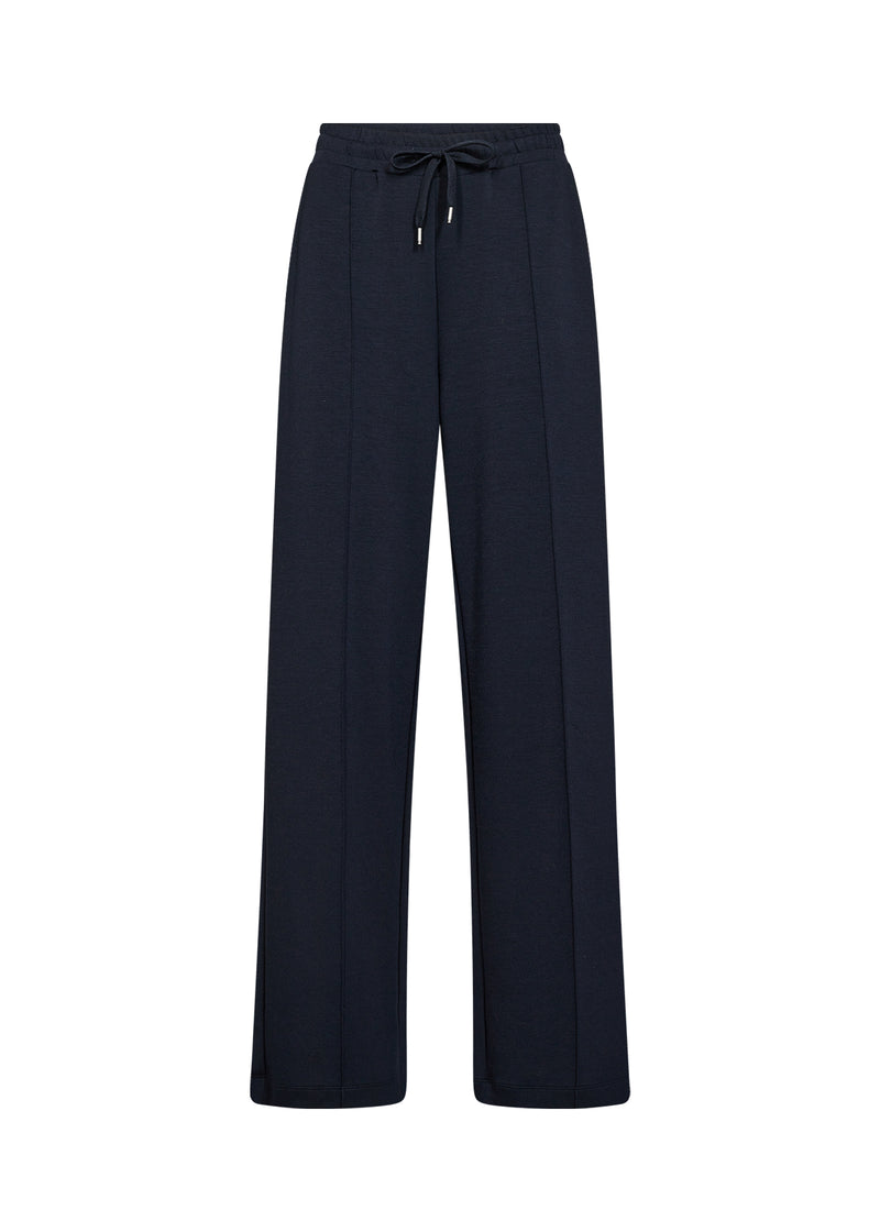 Soyaconcept - Banu Navy Wide leg Pants with front seam