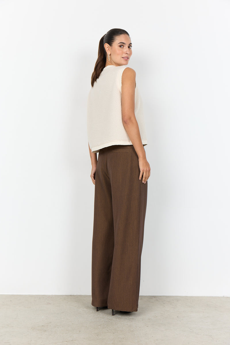 Soyaconcept - Onyx Waistcoat in Cream with Diamante