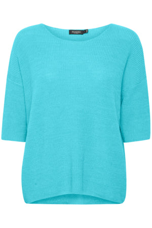 Soaked in Luxury - Tuesday Cotton Jumper in Sea Jet Blue