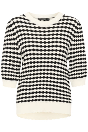 Soaked in Luxury - Indianna Fitted Pullover in Black & White