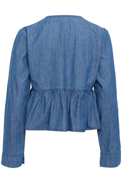 Soaked in Luxury Chamy Denim Blouse