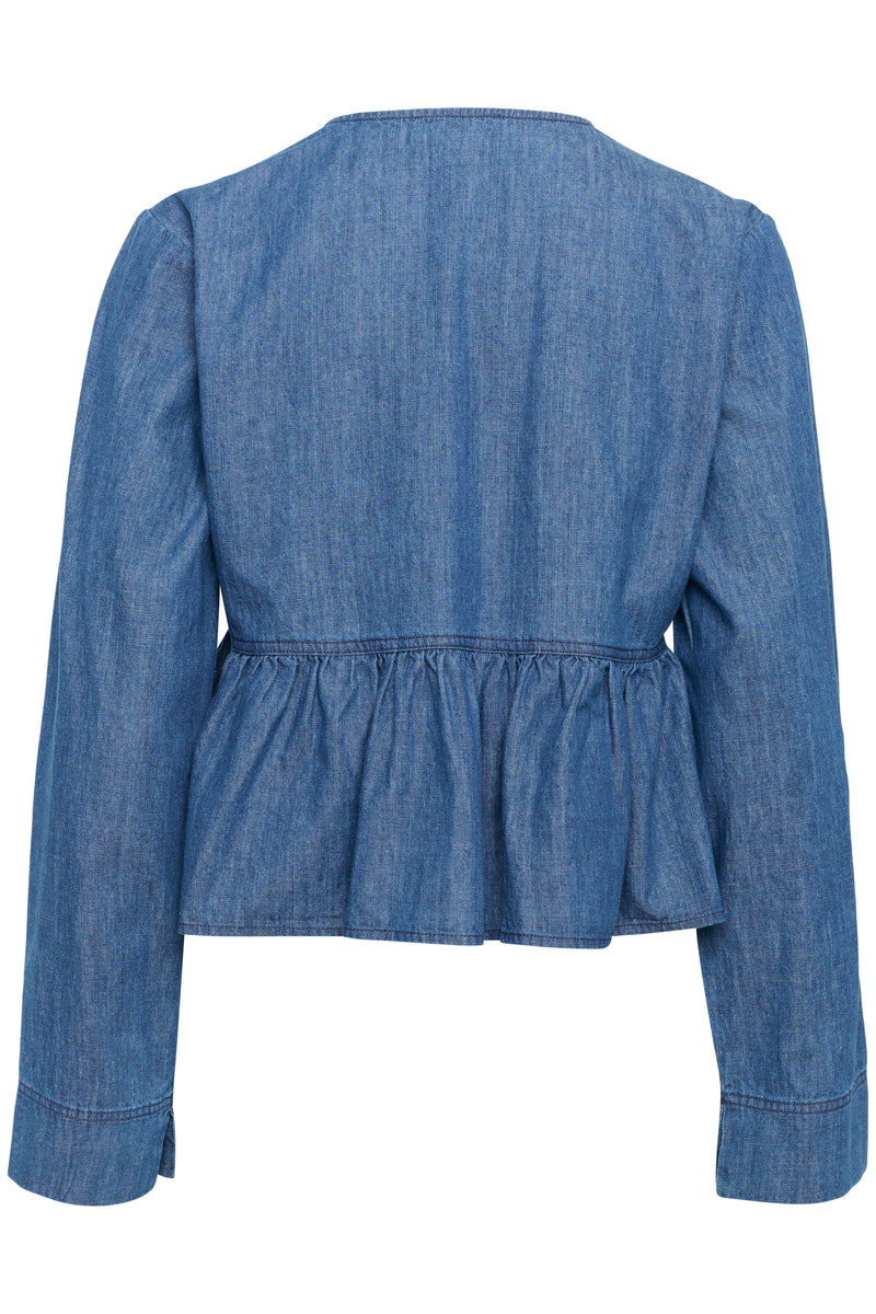 Soaked in Luxury Chamy Denim Blouse