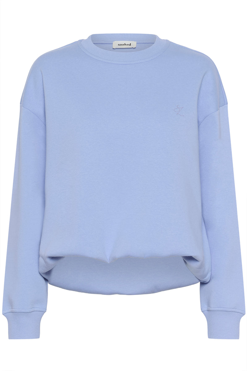 Soaked in Luxury - Rolanda Balloon Sweatshirt in Pale Blue