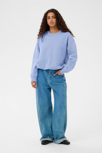 Soaked in Luxury - Rolanda Balloon Sweatshirt in Pale Blue