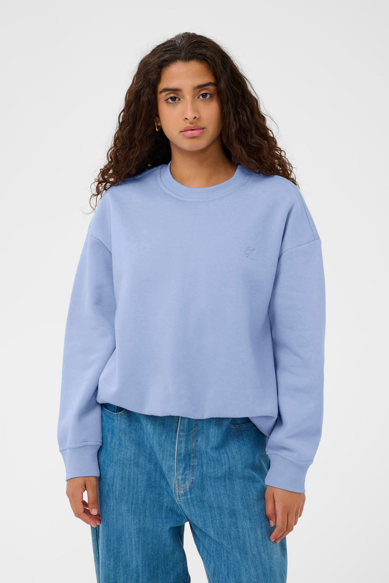 Soaked in Luxury - Rolanda Balloon Sweatshirt in Pale Blue