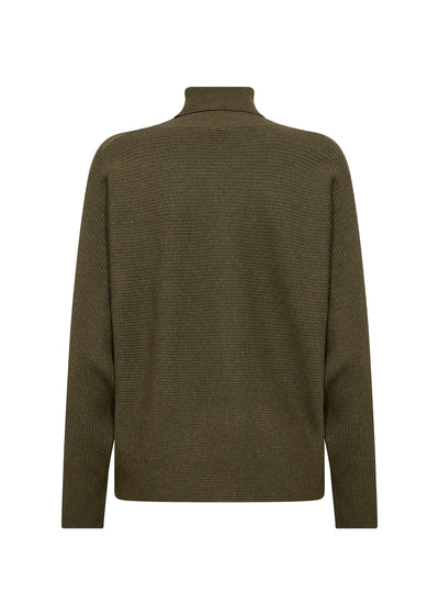 Soyaconcept - Dollie Khaki Ribbed Jumper