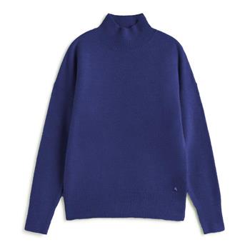 Andam - Turtle Neck Boxy Jumper in Blue or Green