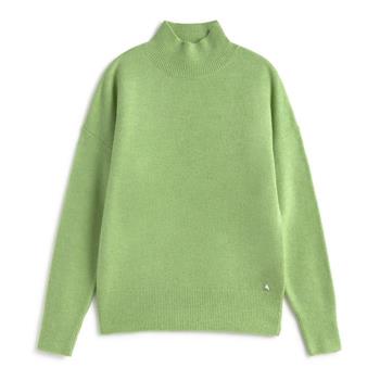 Andam - Turtle Neck Boxy Jumper in Blue or Green