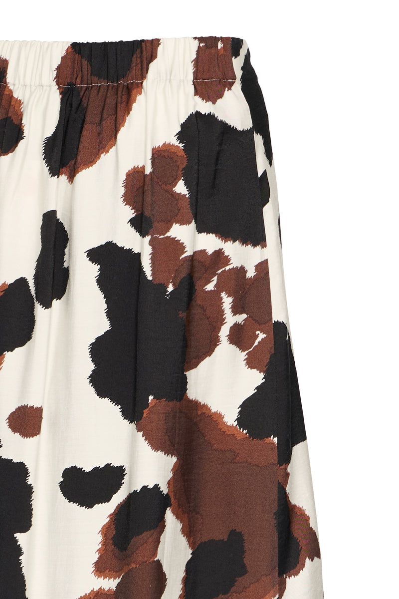 B Young - Ihamma Long Askirt in String Cow Print