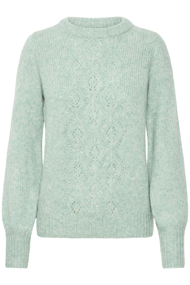 B Young - Oksana Jumper in Blue Surf Menlange