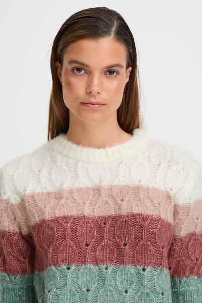B Young - Omhu SS Stripe Jumper