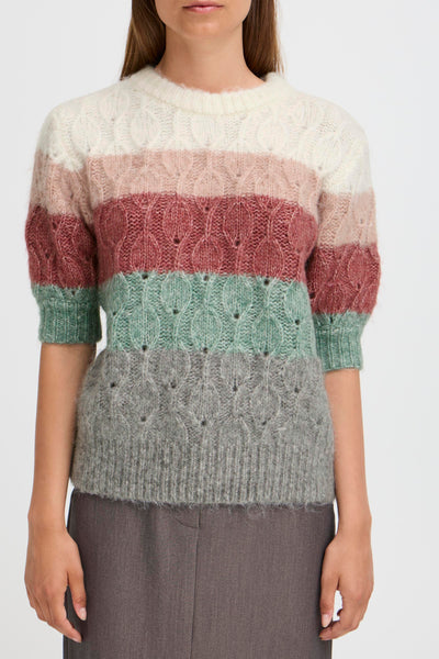 B Young - Omhu SS Stripe Jumper