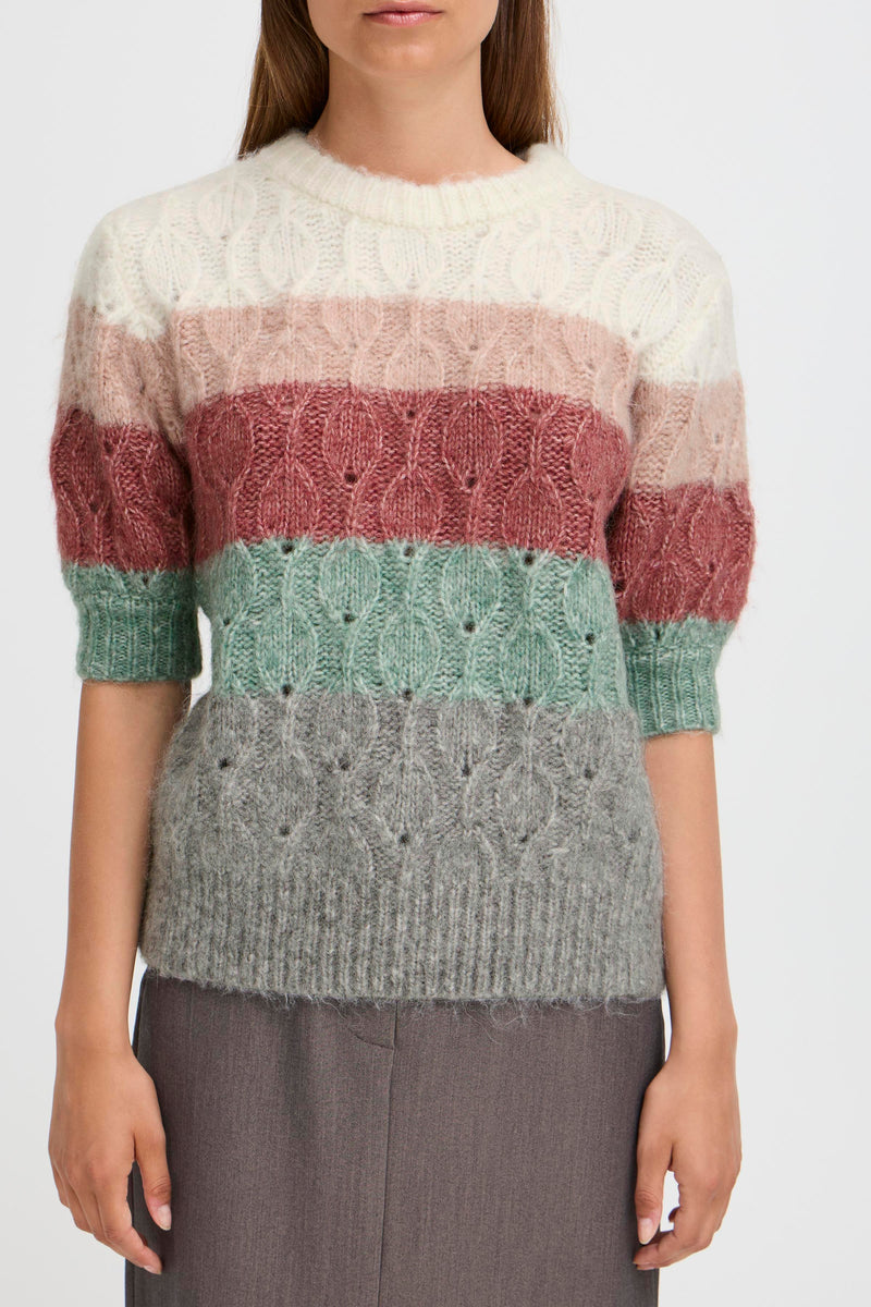 B Young - Omhu SS Stripe Jumper