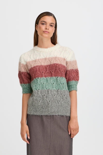 B Young - Omhu SS Stripe Jumper
